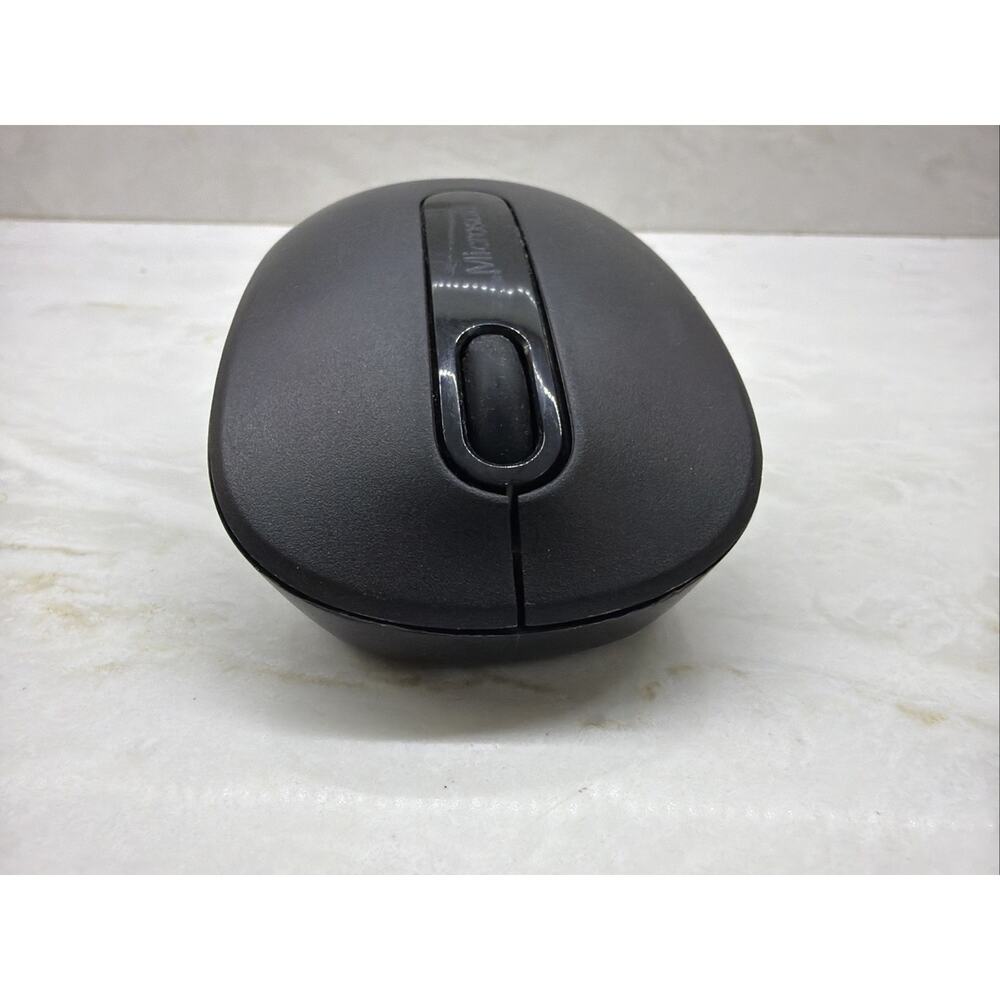 Microsoft Wireless Full Size Mouse Black Model 1737 w/Receiver TESTED WORKING - Picture 3 of 12